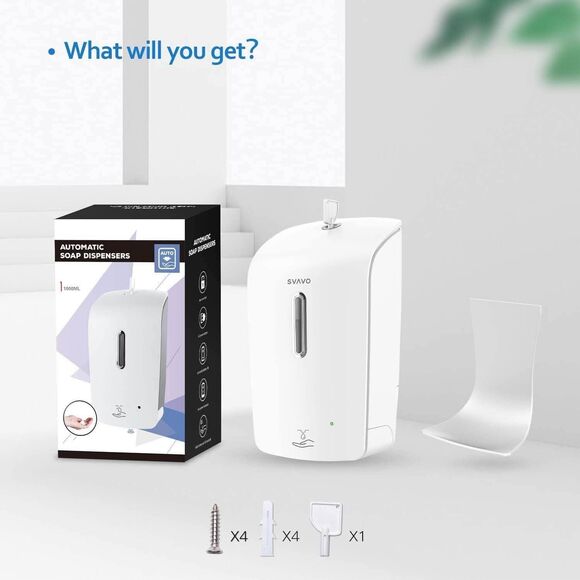 SVAVO Automatic Soap Dispenser Touchless Liquid Soap Dispenser Wall Mount - Picture 7 of 7